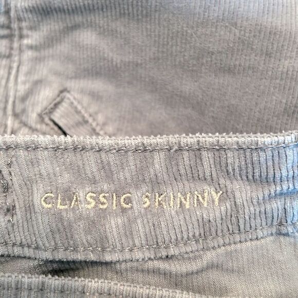 American Eagle corduroy pants light gray 6 regular Classic Skinny - Picture 10 of 13